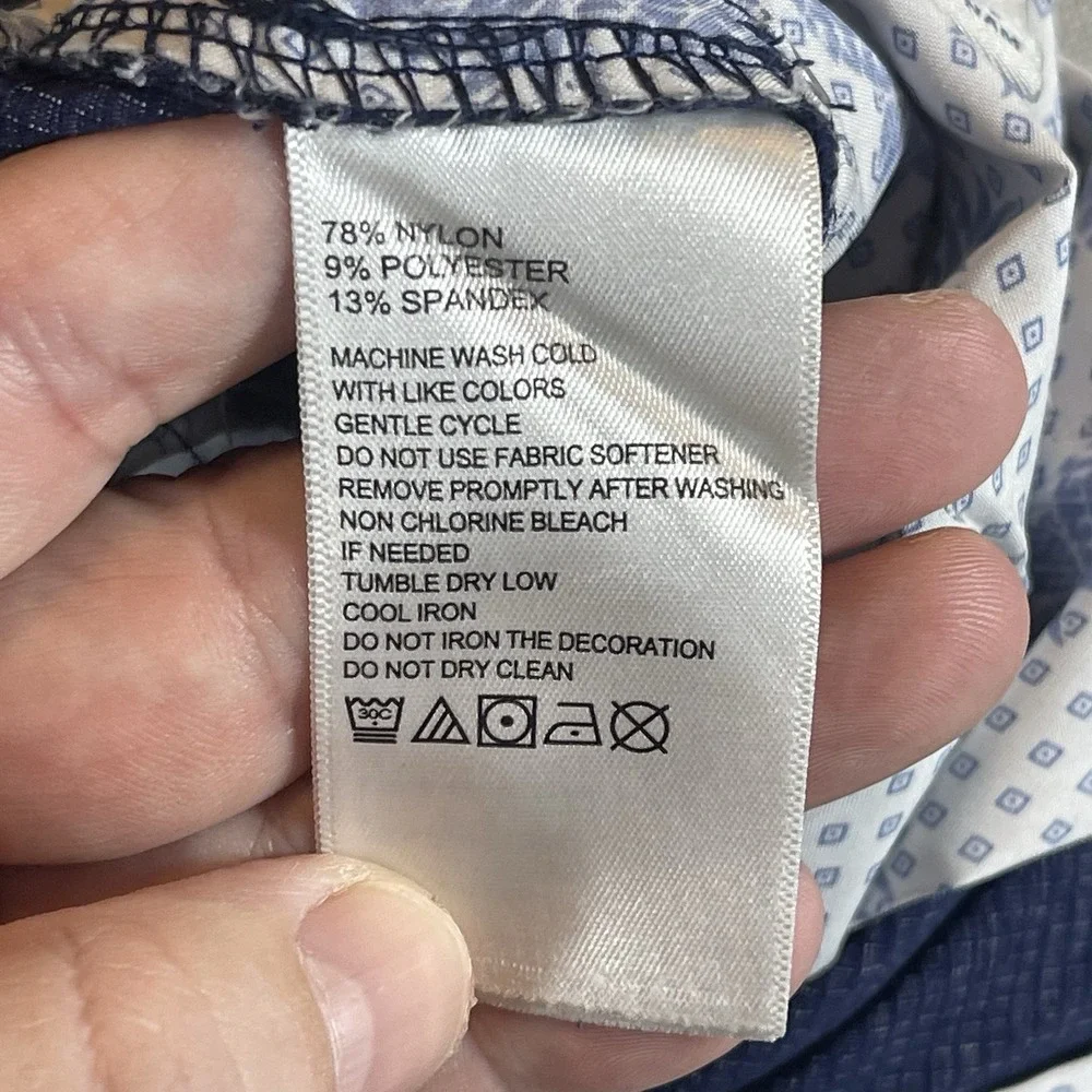 Tommy Bahama Pants Mens 44x30 Blue Bahama Coast Island Zone 5 Pocket Golf - Picture 6 of 15